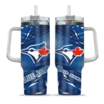 custom toronto blue jays abstract paths blue curved tumbler best selling 1.webp