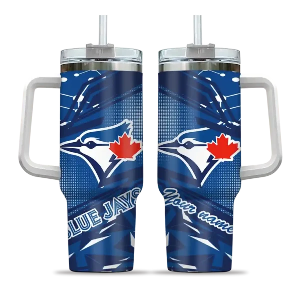 custom toronto blue jays abstract paths blue curved tumbler best selling 1.webp
