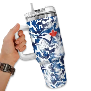 custom toronto blue jays camo mashup blue white curved tumbler fashion forward 1.webp