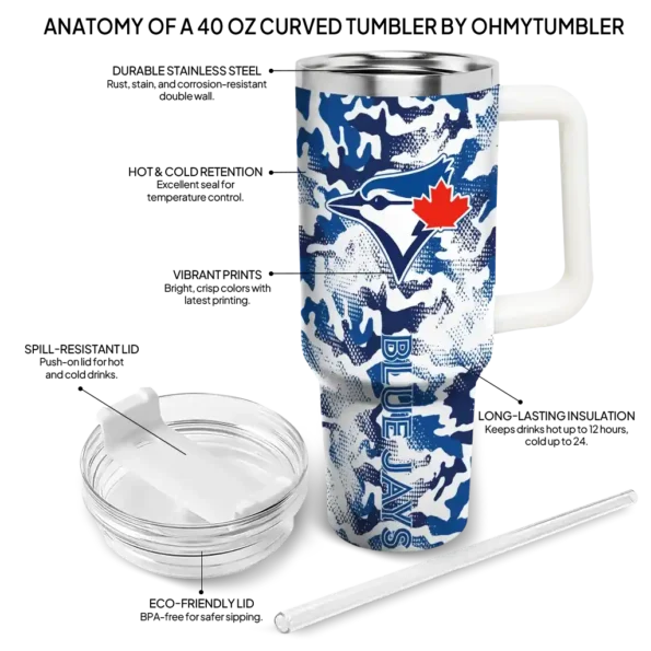 custom toronto blue jays camo mashup blue white curved tumbler new arrival 1.webp