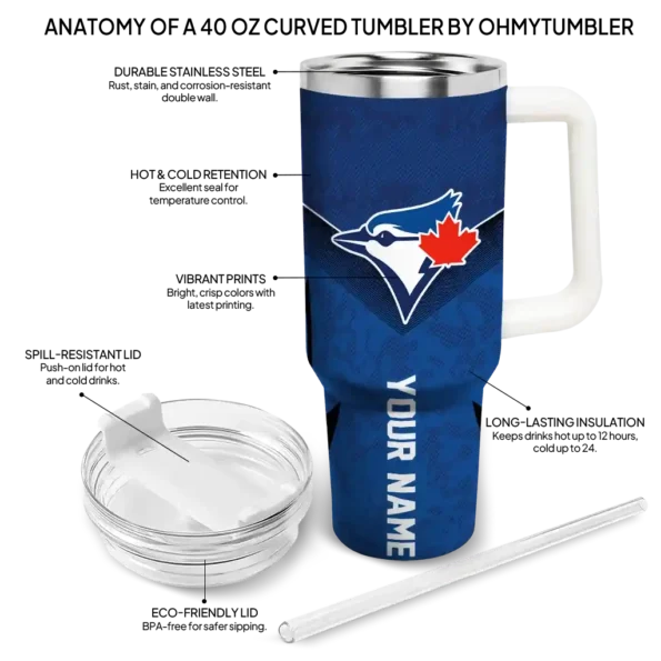 custom toronto blue jays chevron stripe blue curved tumbler new arrival 1.webp