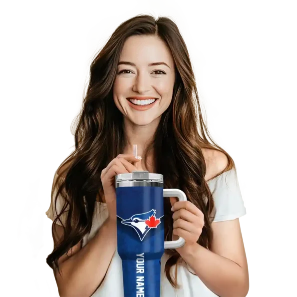 custom toronto blue jays chevron stripe blue curved tumbler premium grade 1.webp