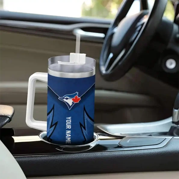 custom toronto blue jays chevron stripe blue curved tumbler trendy 1.webp