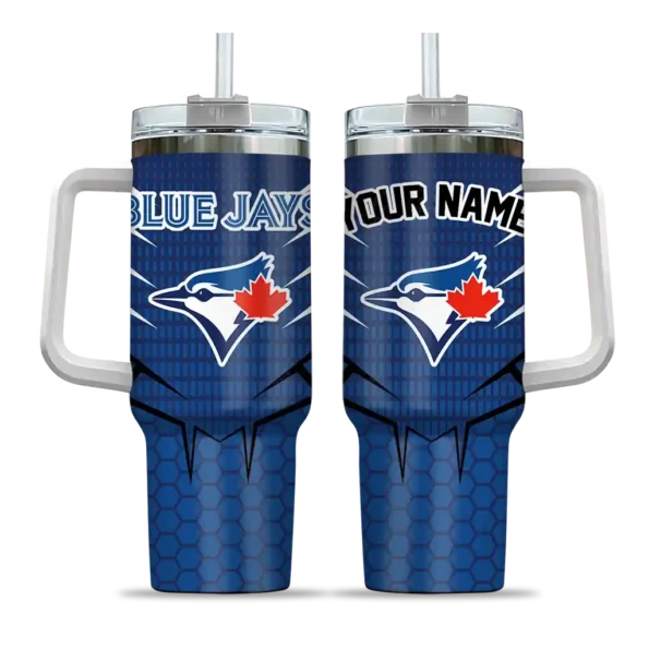 custom toronto blue jays hex texture blue curved tumbler best selling 1.webp