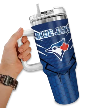 custom toronto blue jays hex texture blue curved tumbler fashion forward 1.webp