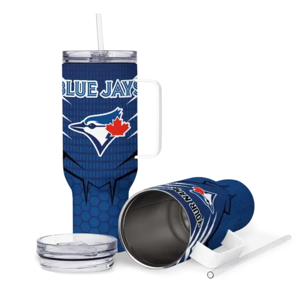 custom toronto blue jays hex texture blue curved tumbler high quality 1.webp