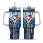 custom toronto blue jays leopard zipper blue curved tumbler best selling 1.webp
