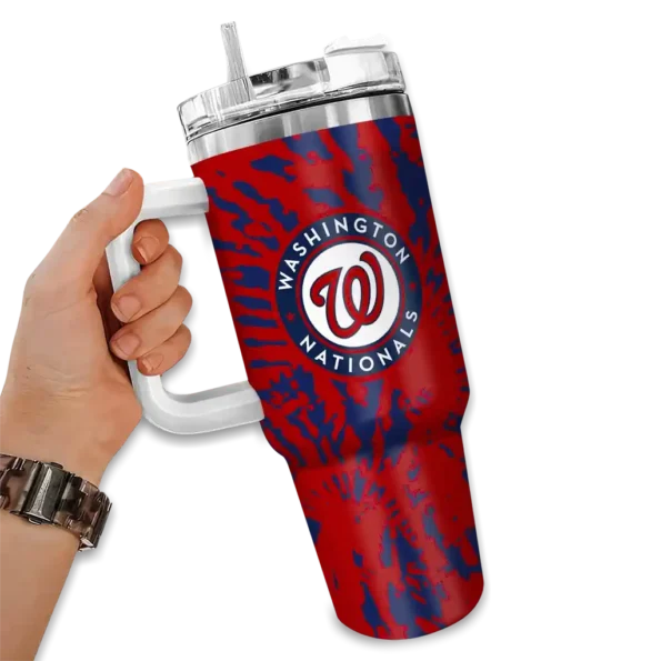 custom washington nationals burst swirl red curved tumbler fashion forward.webp