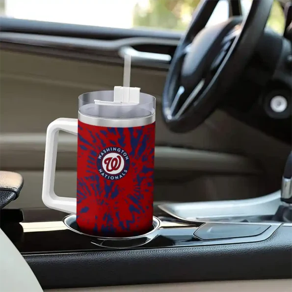 custom washington nationals burst swirl red curved tumbler trendy.webp