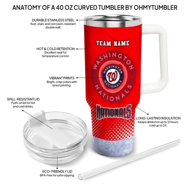 custom washington nationals geometric prism red curved tumbler new arrival 1.webp