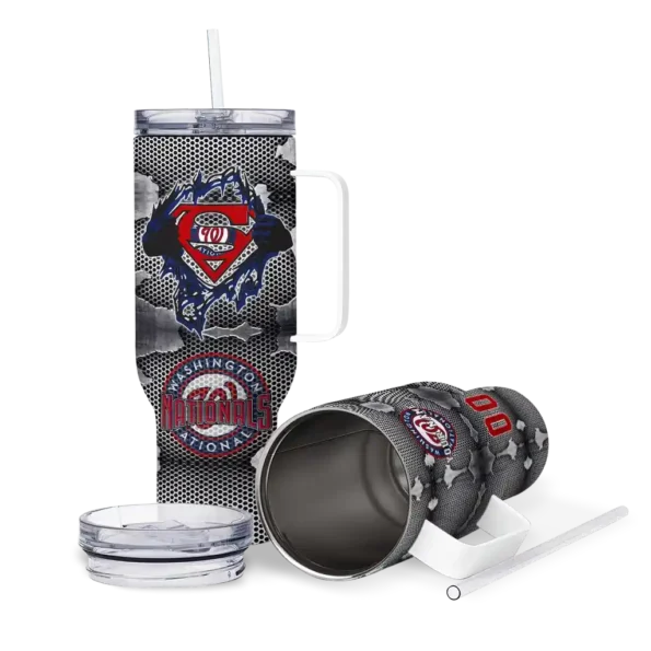 custom washington nationals superman shield red gray curved tumbler high quality 1.webp