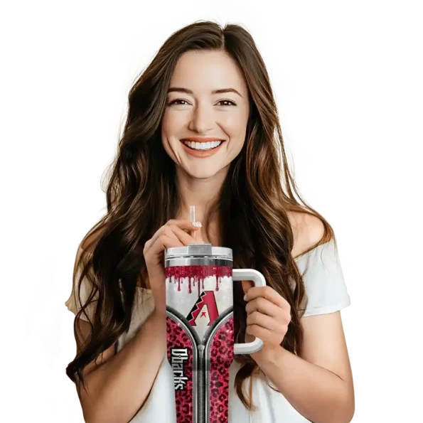 customized arizona diamondbacks leopard zipper red curved tumbler premium grade 1 1 1 1.webp