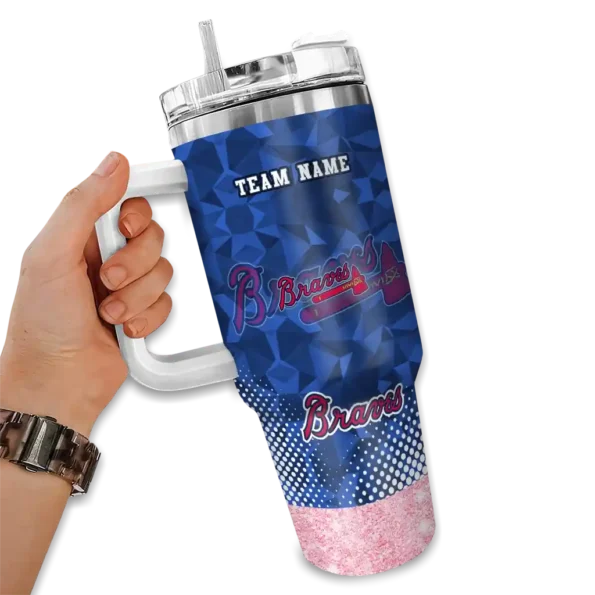 customized atlanta braves geometric prism navy curved tumbler fashion forward 1 1.webp