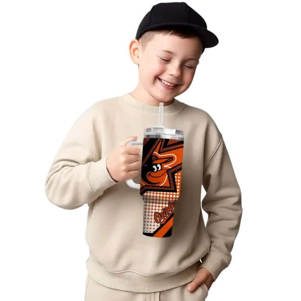 customized baltimore orioles arrow burst orange curved tumbler latest model 1 1.webp