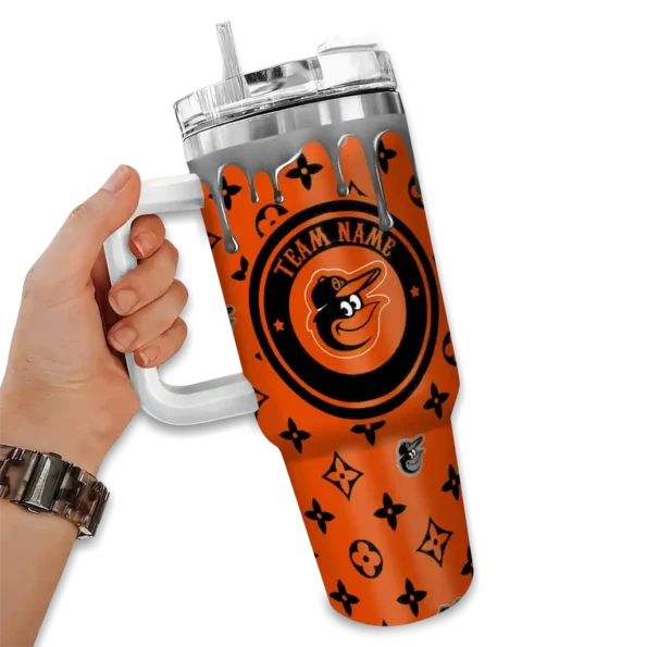 customized baltimore orioles bullseye drips orange curved tumbler fashion forward 1 1.webp
