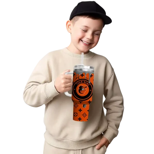 customized baltimore orioles bullseye drips orange curved tumbler latest model 1 1.webp