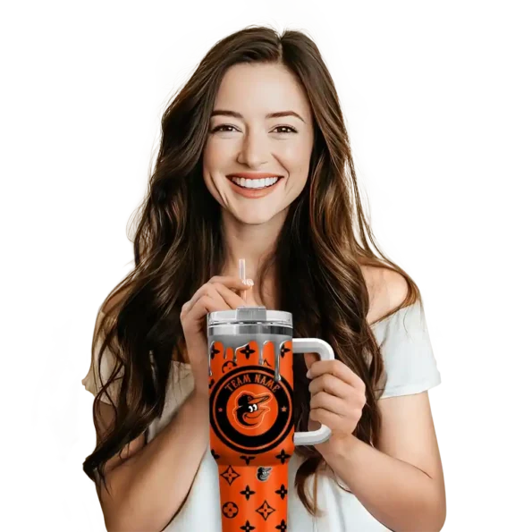 customized baltimore orioles bullseye drips orange curved tumbler premium grade 1 1.webp