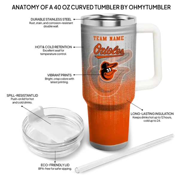 customized baltimore orioles gradient dots orange curved tumbler new arrival 1 1.webp