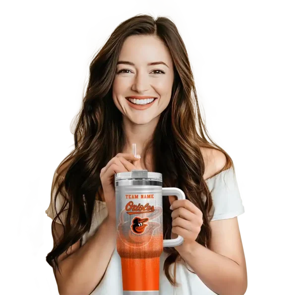 customized baltimore orioles gradient dots orange curved tumbler premium grade 1 1.webp