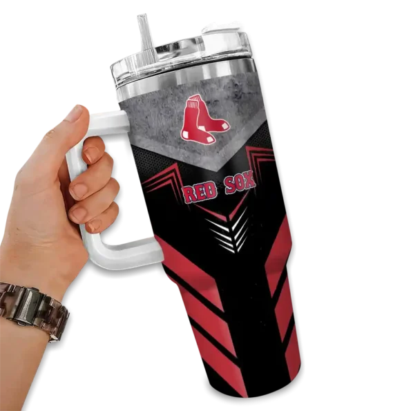 customized boston red sox arrow armor red black curved tumbler fashion forward 1 1.webp