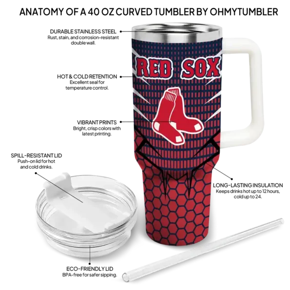 customized boston red sox hex texture red curved tumbler new arrival 1 1.webp