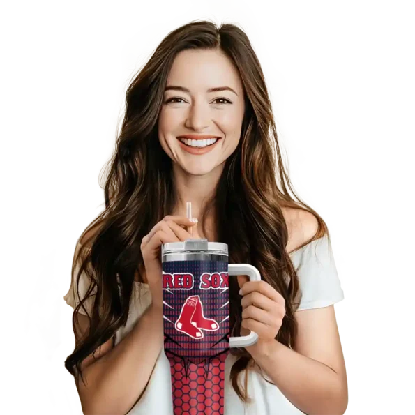 customized boston red sox hex texture red curved tumbler premium grade 1 1.webp