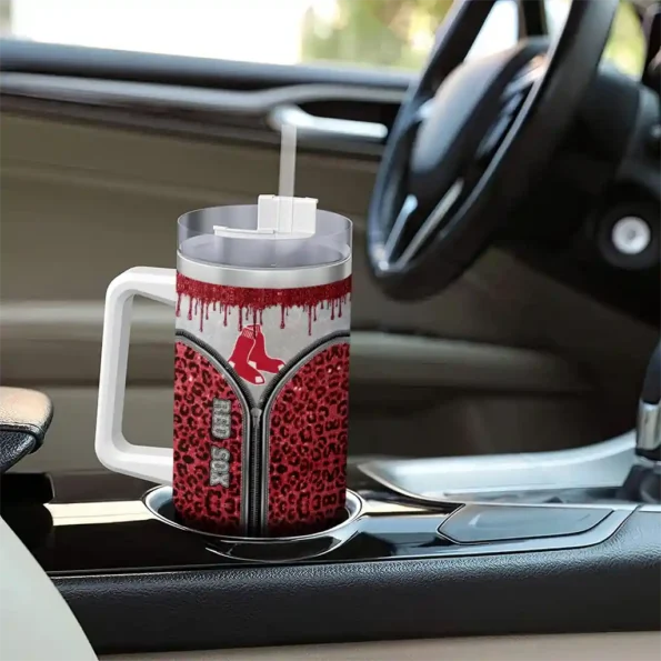 customized boston red sox leopard zipper red curved tumbler trendy 1 1.webp