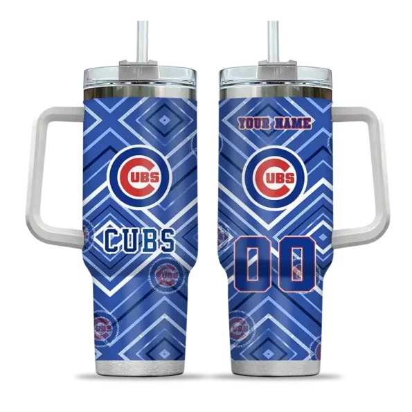 customized chicago cubs bold diamonds blue curved tumbler best selling 1 1.webp