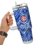 customized chicago cubs bold diamonds blue curved tumbler best selling 1 1.webp