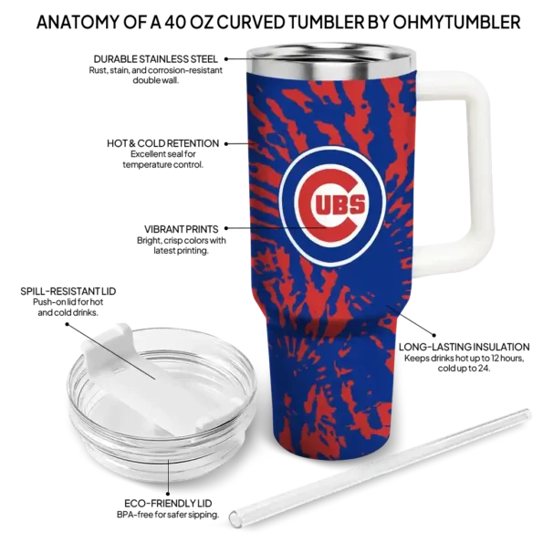 customized chicago cubs burst swirl blue curved tumbler new arrival 1 1.webp