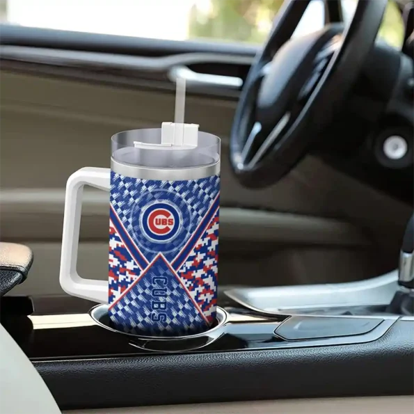 customized chicago cubs chevron angle blue curved tumbler trendy 1 1.webp