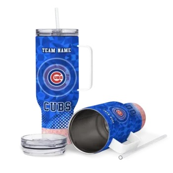 customized chicago cubs geometric prism blue curved tumbler high quality 1 1.webp