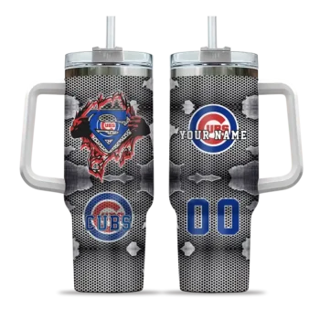 customized chicago cubs superman shield blue gray curved tumbler best selling 1 1.webp