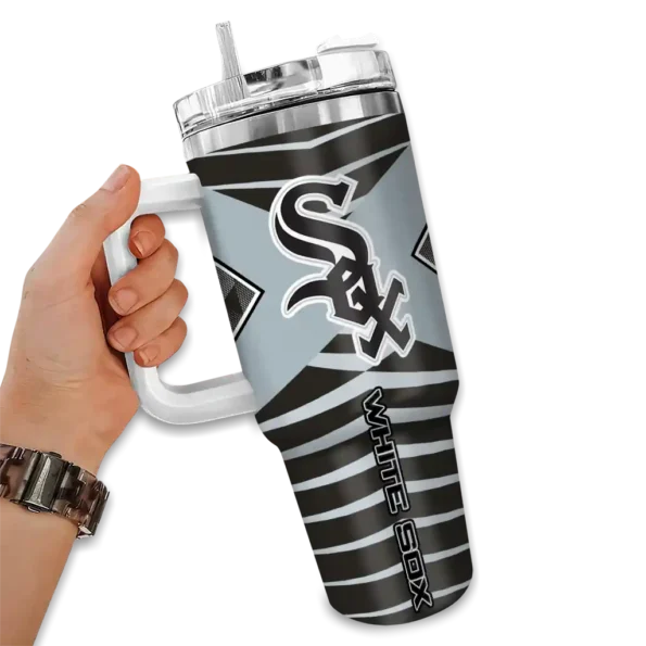 customized chicago white sox chevron layers black curved tumbler fashion forward 1 1.webp