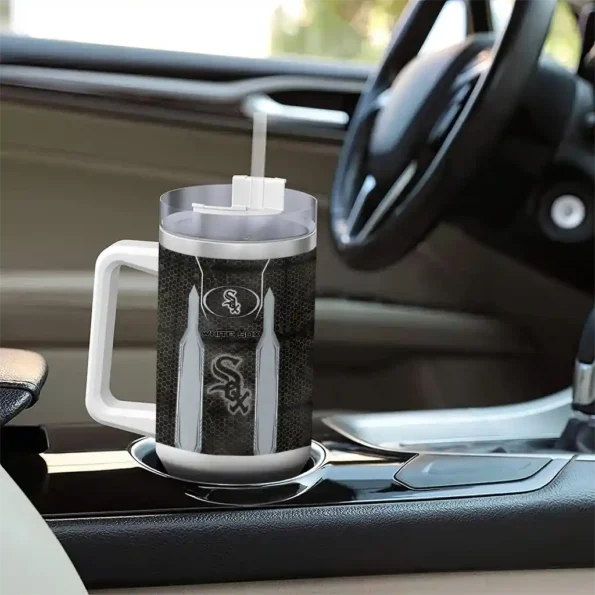 customized chicago white sox hexagon armor black curved tumbler trendy 1 1.webp
