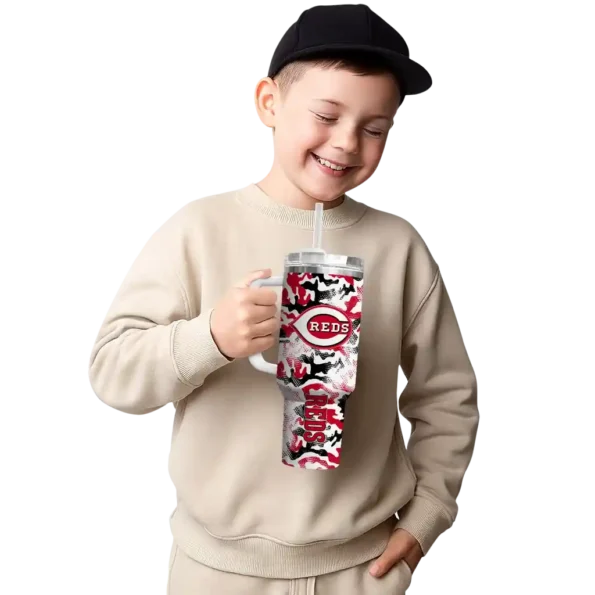 customized cincinnati reds camo mashup red white curved tumbler latest model 1 1.webp