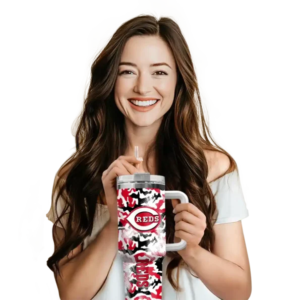 customized cincinnati reds camo mashup red white curved tumbler premium grade 1 1.webp