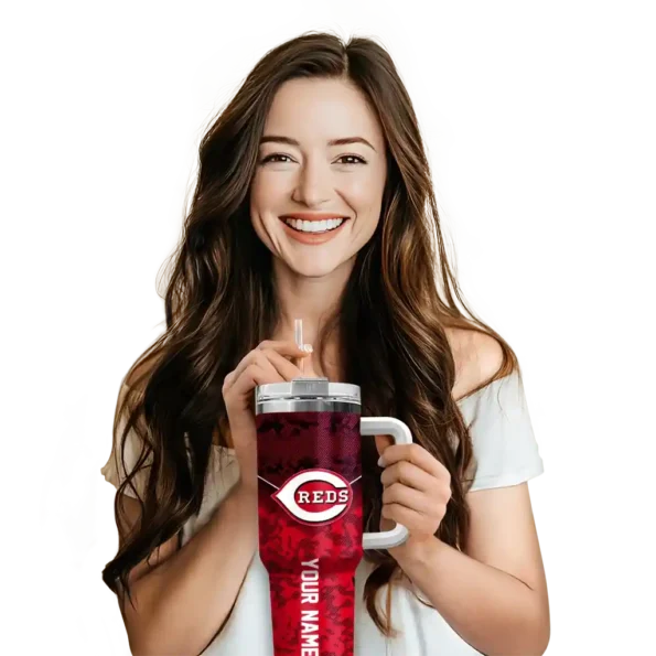 customized cincinnati reds chevron stripe red curved tumbler premium grade 1 1.webp