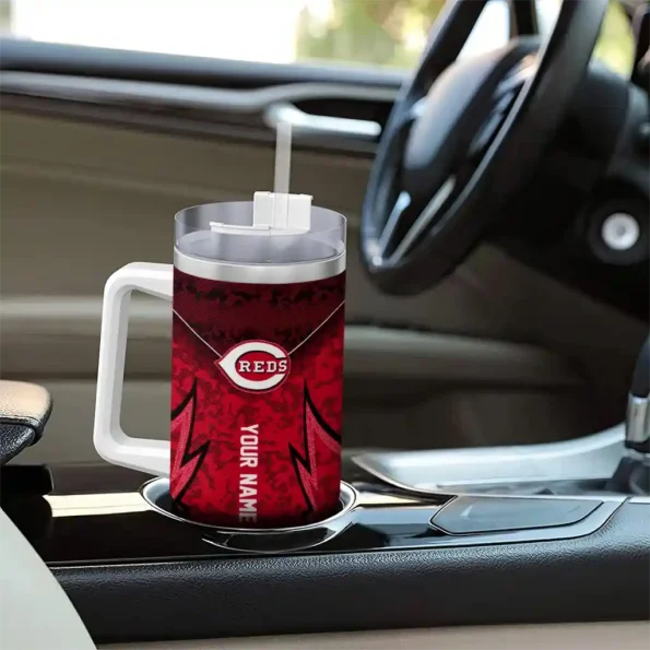 customized cincinnati reds chevron stripe red curved tumbler trendy 1 1.webp