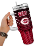customized cincinnati reds hex texture red curved tumbler best selling 1 1.webp