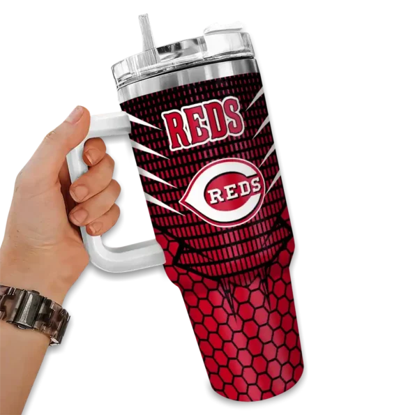 customized cincinnati reds hex texture red curved tumbler fashion forward 1 1.webp