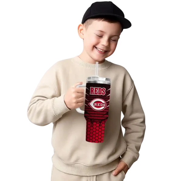 customized cincinnati reds hex texture red curved tumbler latest model 1 1.webp