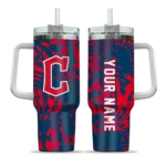 customized cleveland guardians burst swirl navy blue curved tumbler best selling 1 1.webp