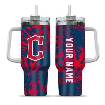 customized cleveland guardians burst swirl navy blue curved tumbler best selling 1 1.webp