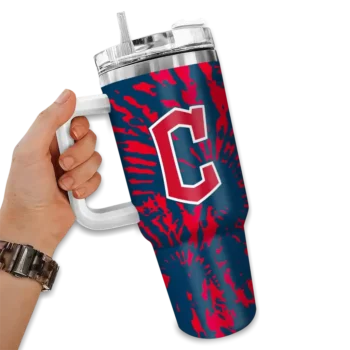 customized cleveland guardians burst swirl navy blue curved tumbler fashion forward 1 1.webp