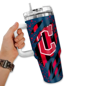 customized cleveland guardians claw cut navy blue black curved tumbler fashion forward 1 1.webp