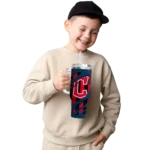 customized cleveland guardians claw cut navy blue black curved tumbler best selling 1 1.webp