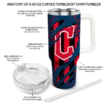 customized cleveland guardians claw cut navy blue black curved tumbler best selling 1 1.webp