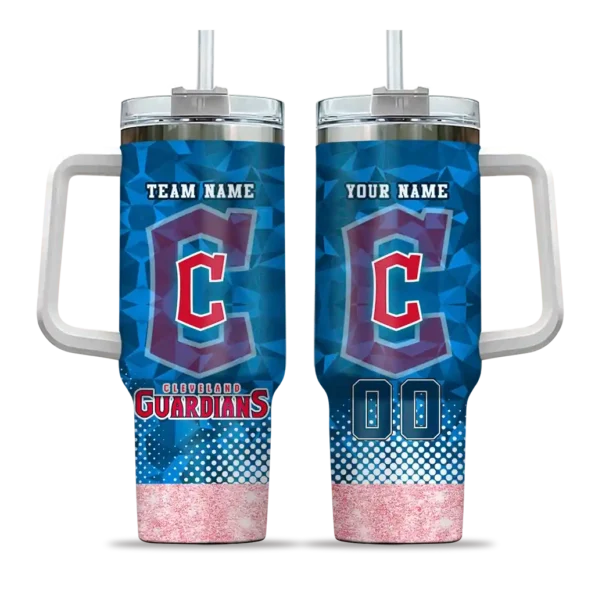 customized cleveland guardians geometric prism navy blue curved tumbler best selling 1 1.webp