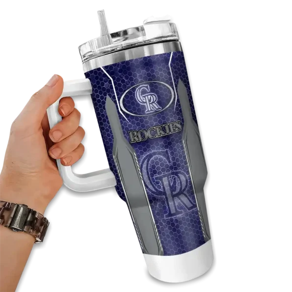 customized colorado rockies hexagon armor blue curved tumbler fashion forward 1 1.webp